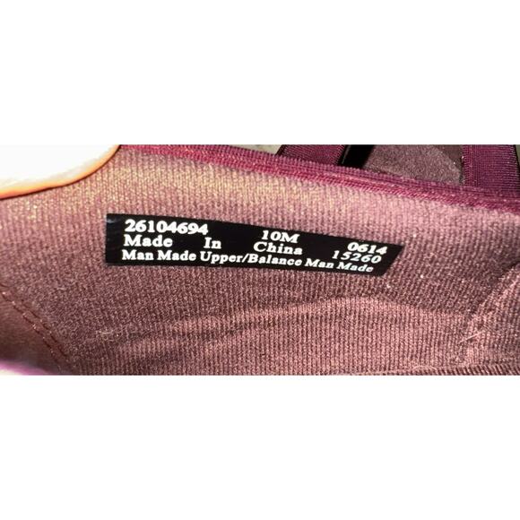 Clarks Collection Women’s Comfort Shoes 10M Wine Fabric Faux Leather Preowned - Picture 4 of 11